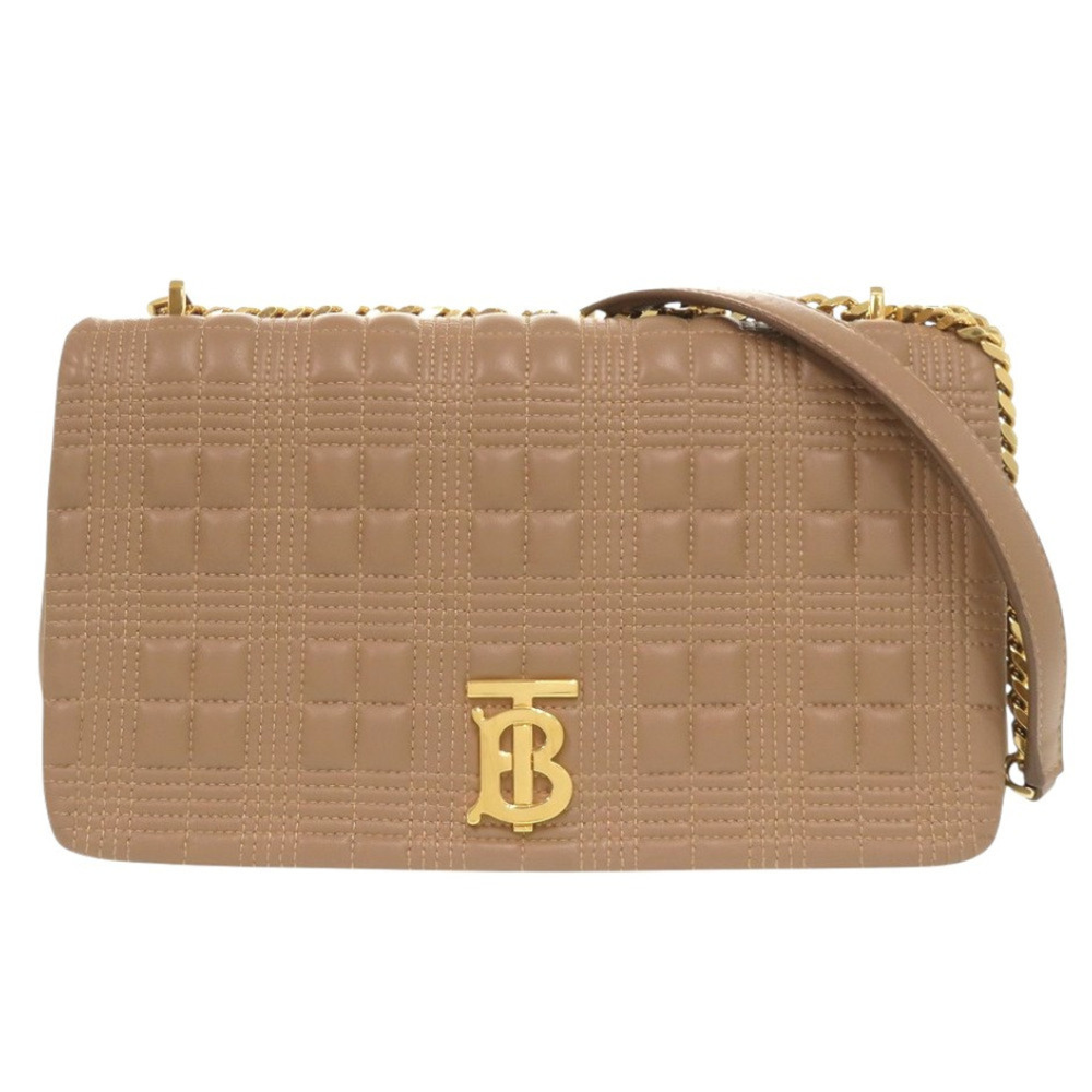 Burberry TB Logo Leather Beige Shoulder Bag 1379BURBERRY